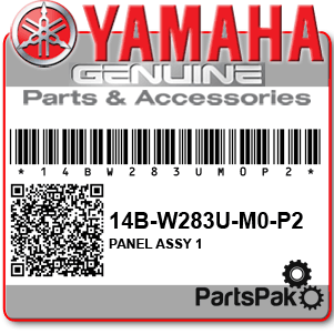 Yamaha 14B-W283U-M0-P2 Panel Assembly 1; 14BW283UM0P2