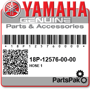Yamaha 18P-12576-00-00 Hose 1; 18P125760000