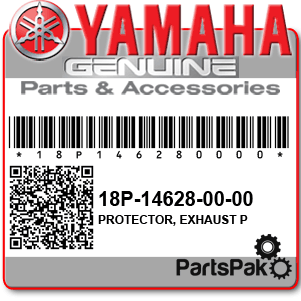 Yamaha 18P-14628-00-00 Protector, Exhaust Pipe; 18P146280000