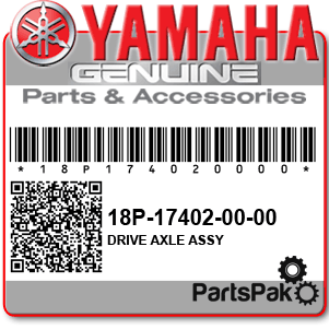 Yamaha 18P-17402-00-00 Drive Axle Assembly; 18P174020000