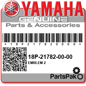 Yamaha 18P-21782-00-00 Emblem 2; 18P217820000
