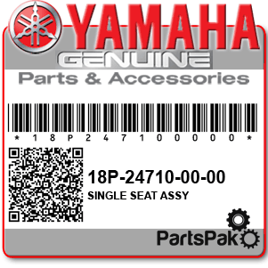 Yamaha 18P-24710-00-00 Single Seat Assembly; New # 18P-24710-01-00