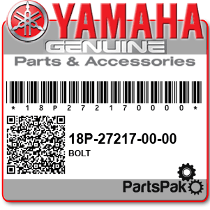 Yamaha 18P-27217-00-00 Bolt; 18P272170000