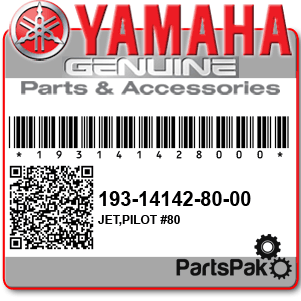 Yamaha 193-14142-80-00 Jet, Pilot #80; 193141428000