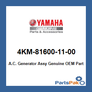 Yamaha 4KM-81600-11-00 A.C. Generator Assy; 4KM816001100