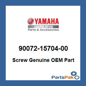 Yamaha 90072-15704-00 Screw; 900721570400