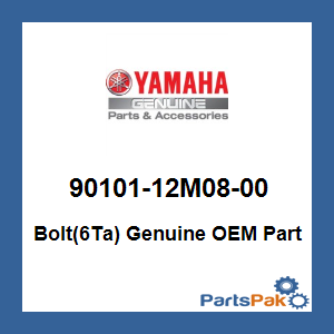Yamaha 90101-12M08-00 Bolt(6Ta); 9010112M0800