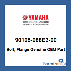 Yamaha 90105-088E3-00 Bolt, Flange; 90105088E300