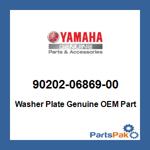 Yamaha 90202-06869-00 Washer Plate; 902020686900