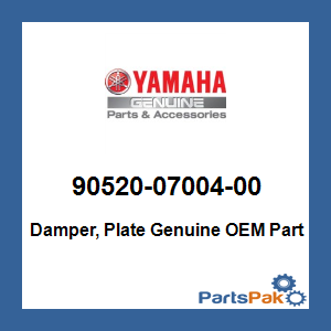 Yamaha 90520-07004-00 Damper, Plate; 905200700400