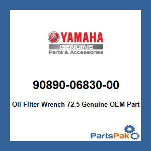 Yamaha 90890-06830-00 Oil Filter Wrench 72.5; 908900683000