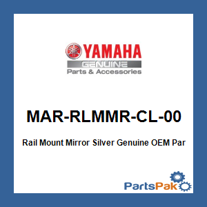 Yamaha MAR-RLMMR-CL-00 Rail Mount Mirror Silver; MARRLMMRCL00