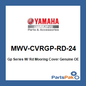 Yamaha MWV-CVRGP-RD-24 Gp Series W/ Rd Mooring Cover; MWVCVRGPRD24
