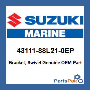 Suzuki 43111-88L21-0EP Bracket, Swivel (Shadow Black Metallic)