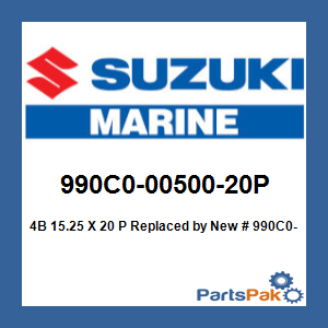 Suzuki 990C0-00500-20P 4-Blade 15.25 X 20 Propeller; New # 990C0-00510-20P