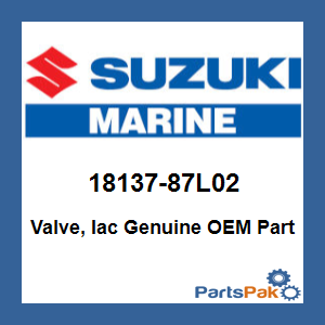 Suzuki 18137-87L02 Valve, IAC (Idle Air Control) ; 18137-87L02-000