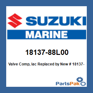 Suzuki 18137-88L00 Valve Complete, IAC (Idle Air Control) ; New # 18137-88L02