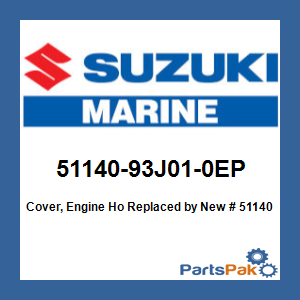 Suzuki 51140-93J01-0EP Cover, Engine Holder ( (Shadow Black Metallic); New # 51140-98J00-0EP