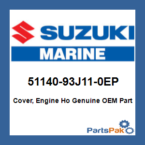 Suzuki 51140-93J11-0EP Cover, Engine Holder (Shadow Black Metallic)