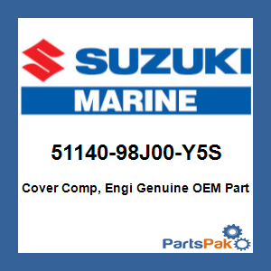 Suzuki 51140-98J00-Y5S Cover Complete, Engine (Cool White)