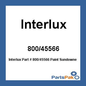 Interlux 800/45566; Paint Sundowner Buff Alk