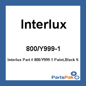 Interlux 800/Y999-1; Paint,Black Silicone Alkyd