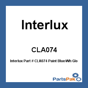 Interlux CLA074; Paint Blue/Wh Gloss