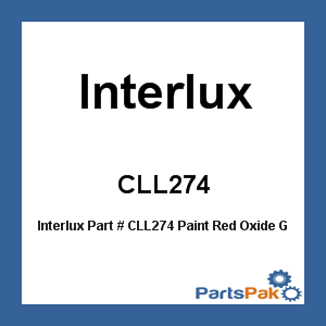 Interlux CLL274; Paint Red Oxide Gloss