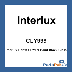 Interlux CLY999; Paint Black Gloss