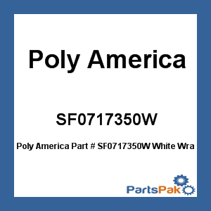 Poly America SF0717350W; White Wrap 17X350 200 Lb 7M