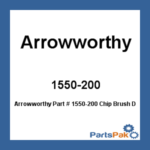 Arrowworthy 1550-200; Chip Brush Double Thick 2 inch