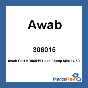 Awab 306015; Hose Clamp Mini 14.50 - 16
