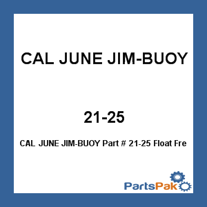 CAL JUNE JIM-BUOY 21-25; Float Free Link Only