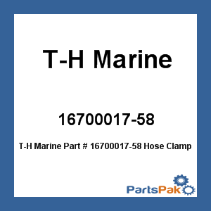 T-H Marine 16700017-58; Hose Clamps 5/8 Inch -100/Bag