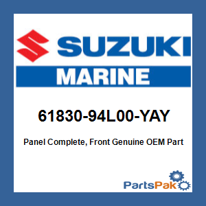 Suzuki 61830-94L00-YAY Panel Complete, Front (Pearl Nebular Black)