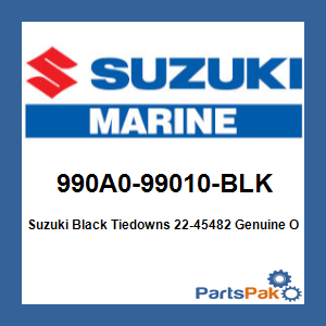 Suzuki 990A0-99010-BLK Suzuki Black Tiedowns 22-45482