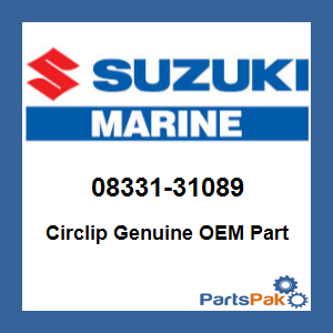 Suzuki 08331-31089 Circlip; 08331-31089-000