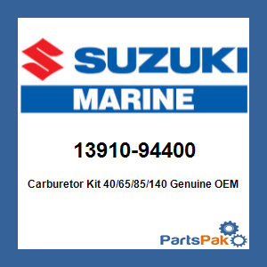 Suzuki 13910-94400 Carburetor Kit 40/65/85/140; 13910-94400-000