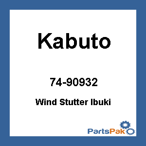 Kabuto 74-90932; Wind Stutter Ibuki
