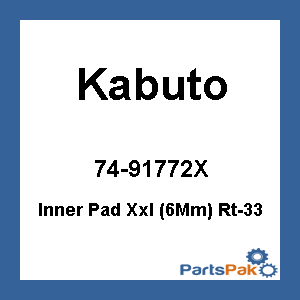 Kabuto 74-91772X; Inner Pad Xxl (6Mm) Rt-33