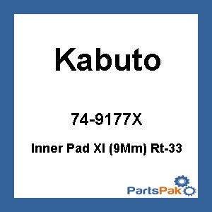 Kabuto 74-9177X; Inner Pad Xl (9Mm) Rt-33