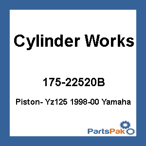 Cylinder Works 22520B; Piston- Yz125 1998-00 Fits Yamaha