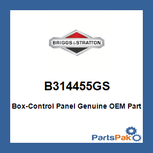 Briggs & Stratton B314455GS Box-Control Panel