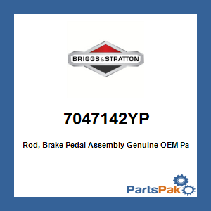 Briggs & Stratton 7047142YP Rod, Brake Pedal Assembly