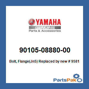 Yamaha 90105-08880-00 Bolt, Flange(Jn5); New # 95817-08016-00