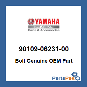 Yamaha 90109-06231-00 Bolt; 901090623100
