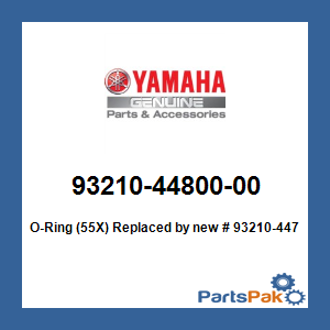 Yamaha 93210-44800-00 O-Ring (55X); New # 93210-44704-00