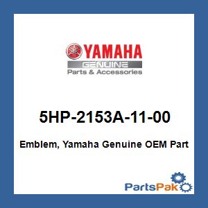 Yamaha 5HP-2153A-11-00 Emblem, Yamaha; 5HP2153A1100
