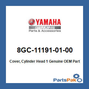 Yamaha 8GC-11191-01-00 Cover, Cylinder Head 1; 8GC111910100