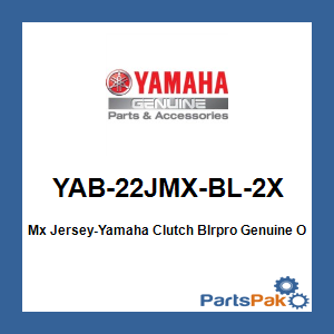 Yamaha YAB-22JMX-BL-2X Mx Jersey-Yamaha Clutch Blrpro; YAB22JMXBL2X